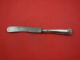 Fiddle Shell German 800 Silver Dinner Knife 10 1/4" Blunt Vintage Flatware