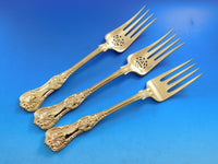 English King Gold by Tiffany & Co Sterling Silver Flatware Set 12 Service 255 pc