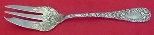 Chrysanthemum by Durgin Sterling Silver Dessert Fork 3-Tine 6 1/8"  Silverware