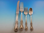 Wild Rose By International Sterling Silver Dinner Size Place Setting(s) 4pc