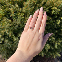 14k Gold 1.19ct Precious Genuine Natural Topaz and .17ct Diamond Ring (#J7113)