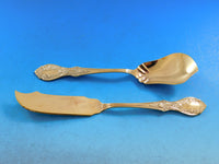 American Beauty Gold by Manchester Sterling Silver Flatware Set Service 66 pcs