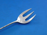 Lap Over Edge Acid Etched by Tiffany Sterling Silver Cocktail Fork Leaves 5 1/2"
