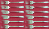 Classic Rose by Reed and Barton Sterling Silver Salad Fork Set 12 pcs 6 5/8"