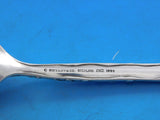 Lap Over Edge Acid Etched by Tiffany Sterling Melon Spoon with Flowers 6"