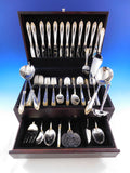 Golden Soleil by Lunt Sterling Silver Flatware Set for 12 Service 86 pieces