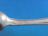 Lap Over Acid Etched by Tiffany Sterling Silver Place Soup Spoon Flowers 7" #3