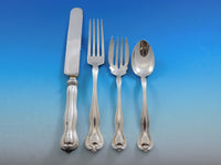 Mount Vernon by Watson Sterling Silver Flatware Set Service 55 pcs Dinner B Mono