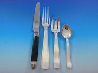 Art Deco Puiforcat French 950 Sterling Silver Flatware Set Dinner Service 125 pc