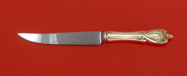 Monticello by Lunt Sterling Silver Steak Knife Serrated HHWS Custom 8 1/2"