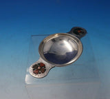 JF English Sterling Silver Wine Taster with Applied Stones Bright-Cut (#5180)