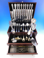 Art Deco by Josef Carl Klinkosch Vienna Austria 800 Silver Flatware Set Service