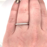 Simple 950 Platinum Wedding Band Ring Jewelry Size 7 (#J5871)