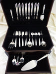 Silver Rhythm by International Sterling Silver Flatware Set Service 42 Pieces