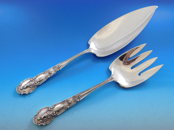 Renaissance by Tiffany & Co. Sterling Fish Serving Set 2pc Figural 11 3/4"