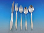 Vivant by Oneida Sterling Silver Flatware Set for 8 Service 47 Pieces Modern