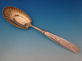 Tiffany & Co. Sterling Silver Berry Spoon HH AS Shell Bowl BC w/Gourds Vine Bird