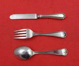 Hepplewhite by Reed and Barton Sterling Silver Baby Set 3pc Knife Fork Spoon