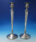 Old French by Gorham Sterling Silver Candlestick Pair #A10919 Massive (#6086)
