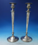 Old French by Gorham Sterling Silver Candlestick Pair #A10919 Massive (#6086)