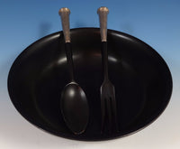 Richard Hudson French Sterling Silver Salad Set 3pc w/American Sterling #0887