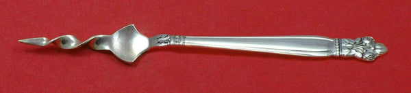 Silver Poppy by Lunt Sterling Silver Butter Pick Twisted 5 3/4" Custom Made