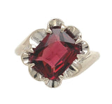 10k White Gold 2.63 Carat Genuine Natural Garnet Ring Size 5.25 (#J6764)