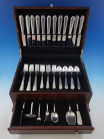 William and Mary by Lunt Sterling Silver Flatware Set for 12 Service 55 pieces