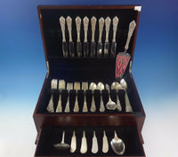 Rose Point by Wallace Sterling Silver Flatware Set For 8 Service 59 Pieces