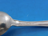 Lap Over Acid Etched by Tiffany Sterling Silver Place Soup Spoon Flowers 7" #2