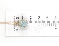 14k Yellow Gold 3 Carat Heart Shape Genuine Natural Aquamarine Pendant (#J6729)