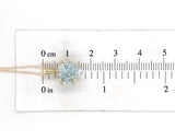 14k Yellow Gold 3 Carat Heart Shape Genuine Natural Aquamarine Pendant (#J6729)