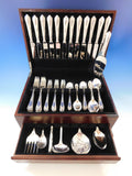 La Regence by Carrs UK Sterling Silver Flatware Set 12 Service 67 pieces Dinner