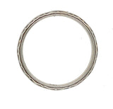 14k White Gold Wedding Band Scalloped and Beaded Size 6.5 Jewelry (#J5987)