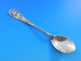 Pierced Handle by Tiffany Sterling Silver Ice Cream Spoon w/ birds & chicks 6"