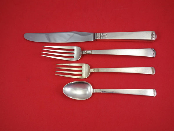 Regency by Lunt Sterling Silver Regular Size Place Setting(s) 4pc Vintage