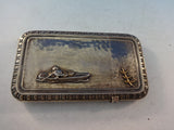 Mixed Metals by Whiting Business Card Case Japanesque Fish Figural