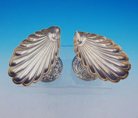 Durgin-Gorham Sterling Silver Compote Pair Raised Shell Bowl and Dolphin (#3552)