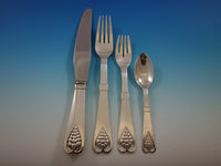 Ornamental #19 by Georg Jensen Sterling Silver Flatware Set Service 129pcs Grape