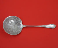 French .950 Silver Berry Spoon with Shell Bowl 8 3/4" Serving Silverware