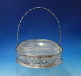 George Henckel Sterling Silver Cut Crystal Serving Tray Appetizers #342 (#6041)