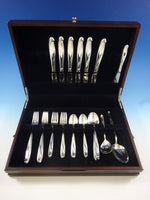 Silver Sculpture by R&B Sterling Flatware Set Service Mid-Century Modern 33 Pcs