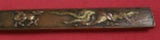 Kozuka by Unknown Mixed Metals Fish Knife Japanese Motif Horse Bird w/ SP Blade