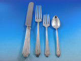 King Albert by Whiting Sterling Silver Flatware Set Service 83 pcs Dinner S mono