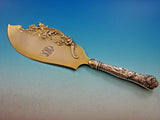 Flora by Shiebler Sterling Silver Ice Cream Server Gold Washed HH All Sterling