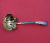Japanese by Gorham Sterling Silver Gravy Ladle Bright-Cut Gold Washed 6 3/4"