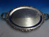 Grande Baroque by Wallace Silverplate Tea Set 4pc with Tray (#8643) Lovely!