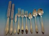 Clinton by Tiffany and Co Sterling Silver Flatware Set 8 Service 74 Pcs Dinner