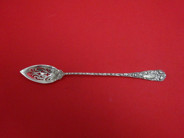 Chrysanthemum by Durgin Sterling Silver Olive Spoon Pierced Original 6 1/8"
