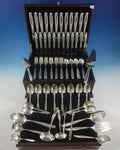 Silver Sculpture by R&B Sterling Silver Flatware Set 12 Service 84 Pcs Modern